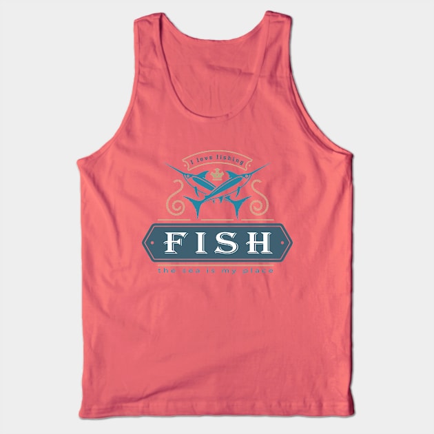 I love fishing Tank Top by PAULO GUSTTAVO